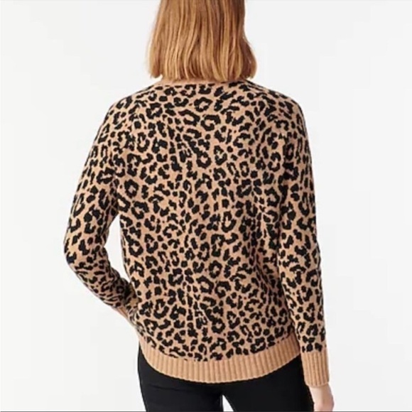 J Crew Turtleneck Sweater in Leopard Supersoft Yarn - Picture 3 of 8
